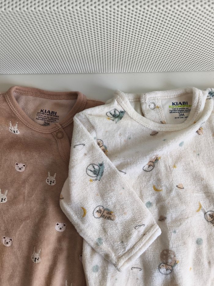 Lot de 2 pyjamas 3 mois - photo numéro 2