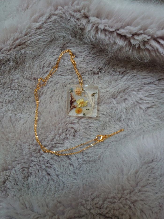 Collier fleurs séchées - photo numéro 2