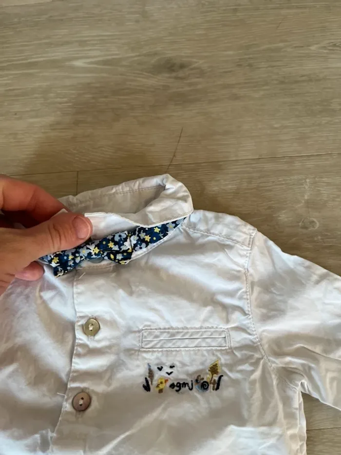 Jolie chemise avec noeud papillon - photo numéro 3