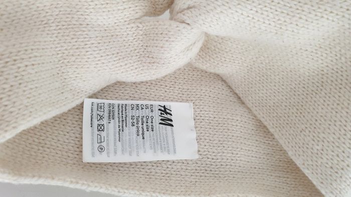 Bandeau cache oreilles H&M femme blanc cassé - photo numéro 6