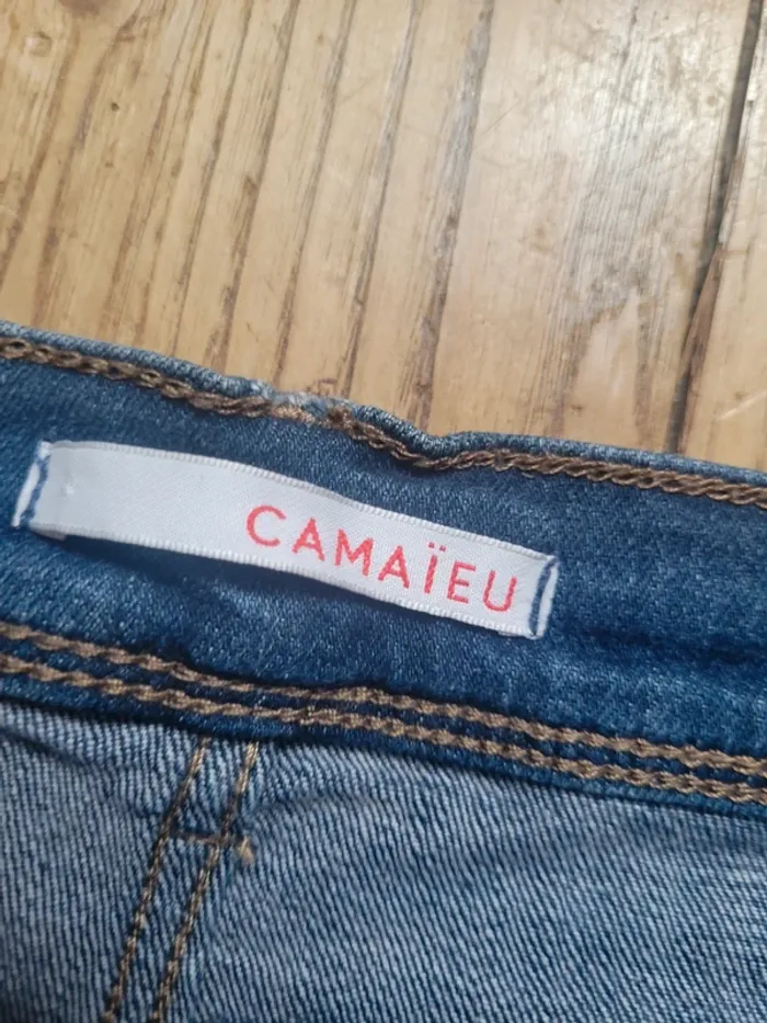 Short en jean simple camaïeu