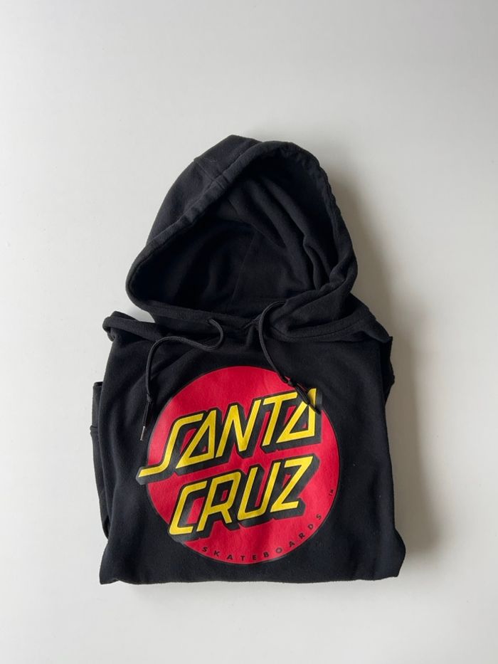 Sweat capuche Santa Cruz - Noir - Taille S - Très bon état - photo numéro 9