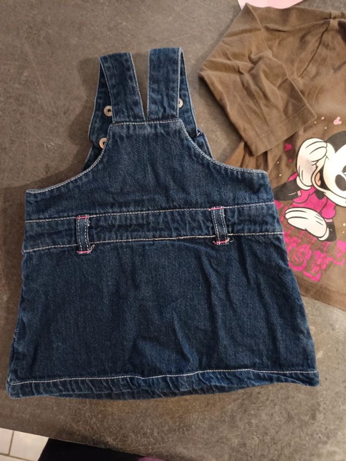 Ensemble robe salopette Minnie 6 mois - photo numéro 9