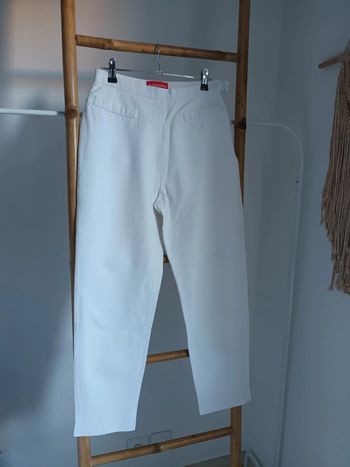 Pantalon blanc texturé Alain Manoukian taille 38/40
