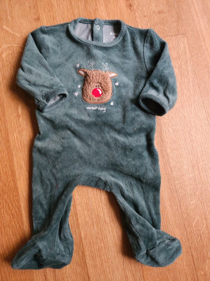 Grenouillere velours kiabi 3 mois