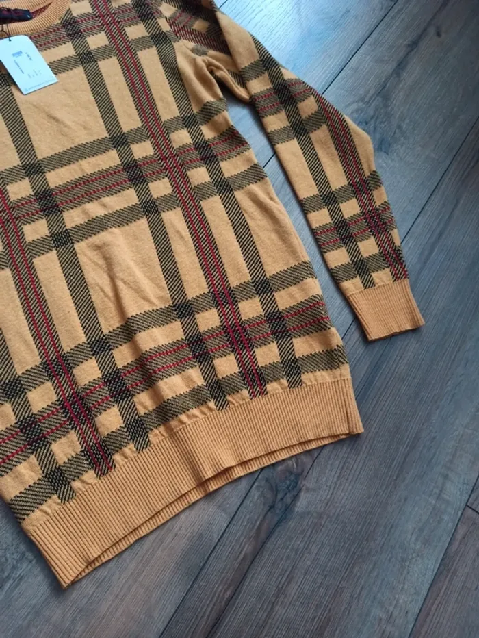 Pull moutarde homme manches longues XXL - photo numéro 3