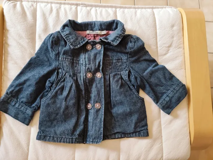 🍭 trench en jeans 🍬74 cm /12 mois