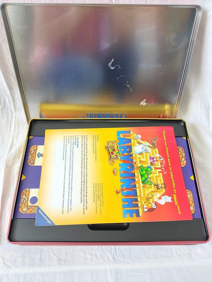 Labyrinthe ravensburger boîte métallique complet - photo numéro 5