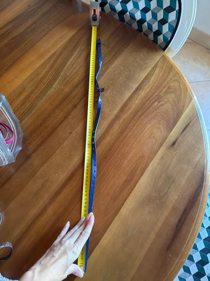 Ceinture bleu nuit, perçage, étoile, fine, fille enfants, 75 cm