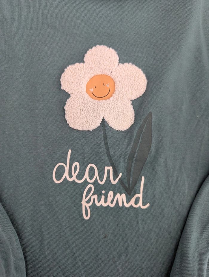 T-shirt ML fleur, 4 ans Vertbaudet - photo numéro 2