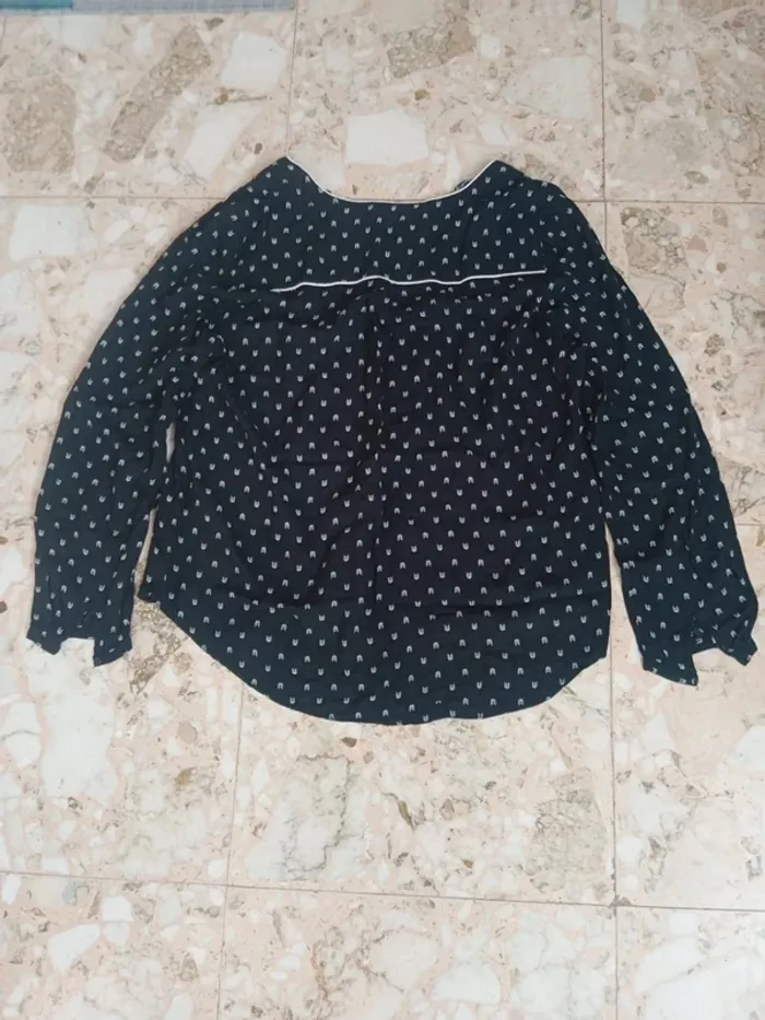 Haut noir etam t 44 - photo numéro 4