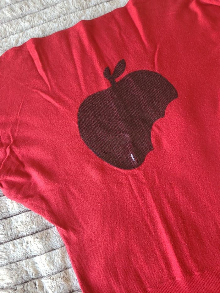 Pull tunique rouge - photo numéro 3