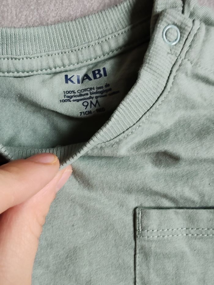 T-shirt kiabi kaki 9m - photo numéro 2