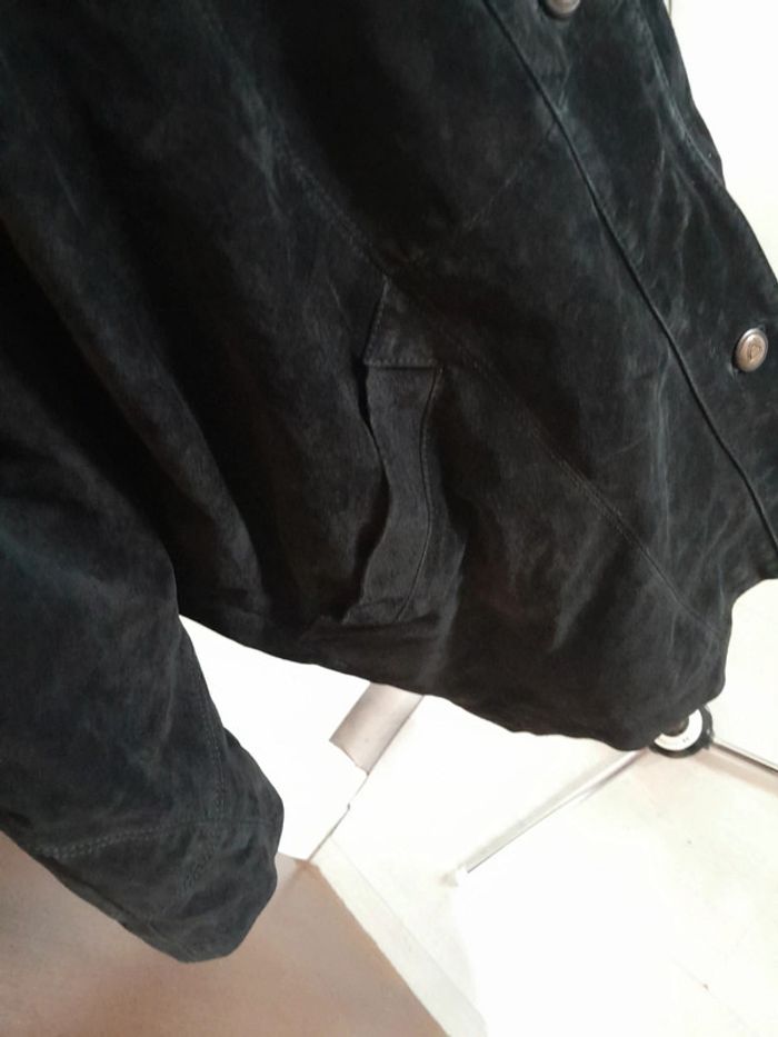 Beau manteau veste en cuir de porc véritable taille 42 - photo numéro 4