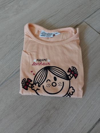 Tee-shirt Madame Bonheur 9 mois 