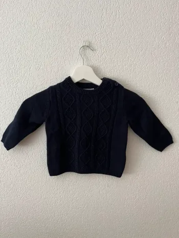 Pull marin bébé garçon Bout’chou 18 mois – Bleu marine