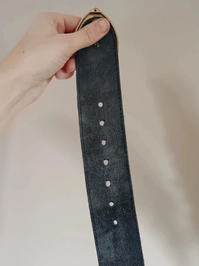 Ceinture large grosse boucle dorée - photo numéro 4