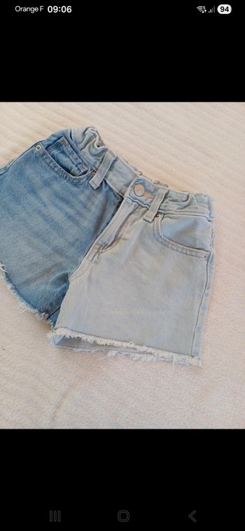 Short fille taille 7 ans