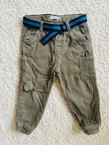 Pantalon kaki Lulu Castagnette 24 mois
