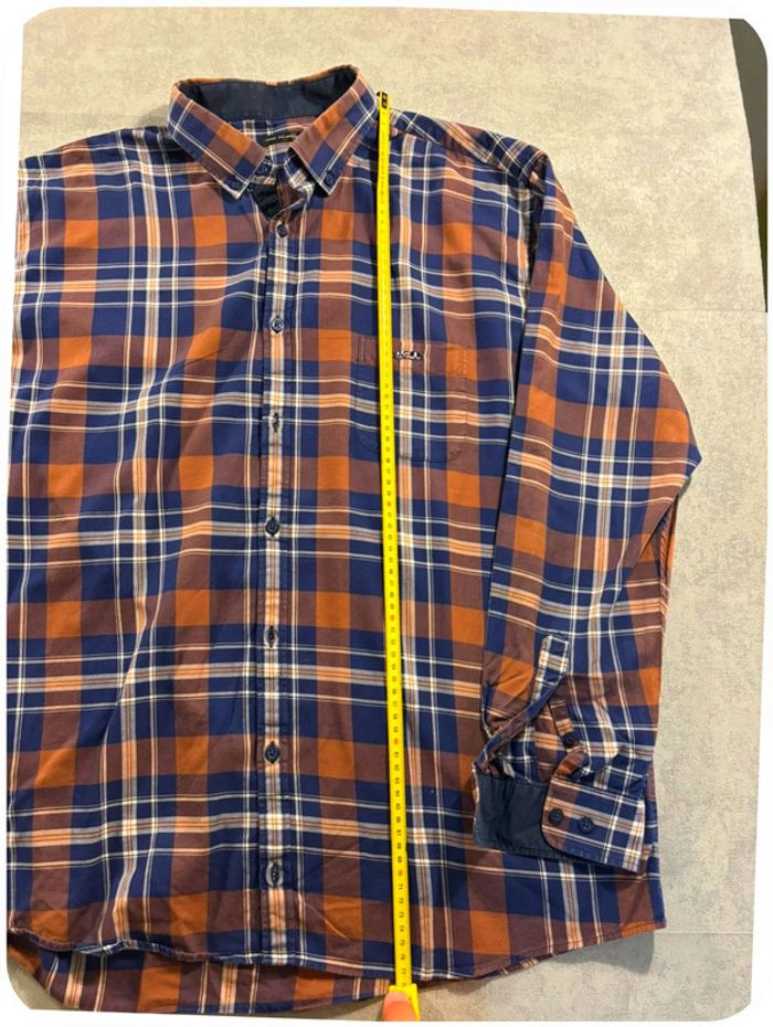 Chemise Mise au Green orange et bleu Taille XXL - photo numéro 7