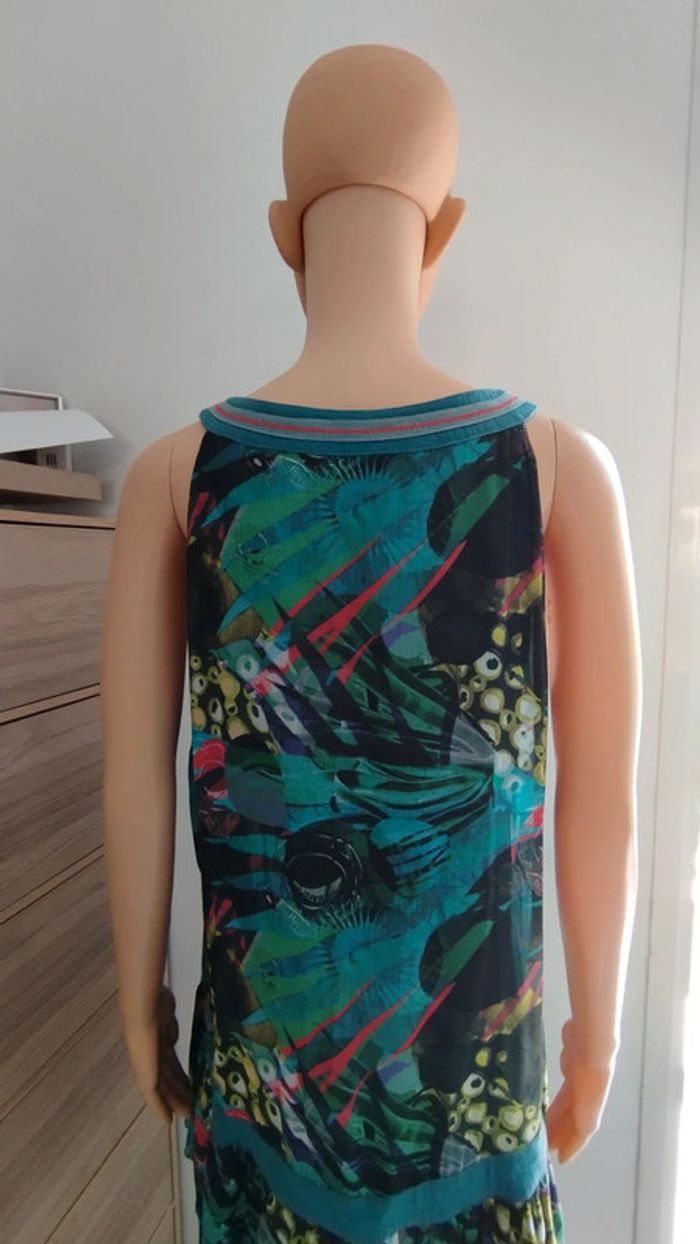 Robe verte avec motifs ixoo taille 46 femme - photo numéro 13