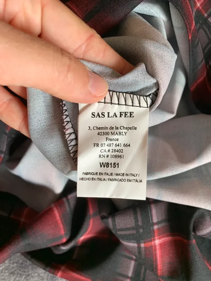 Robe La Fée Maraboutée taille 38 carreaux - Made In Italie - photo numéro 9