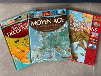 Lot de 3 livres d'histoire