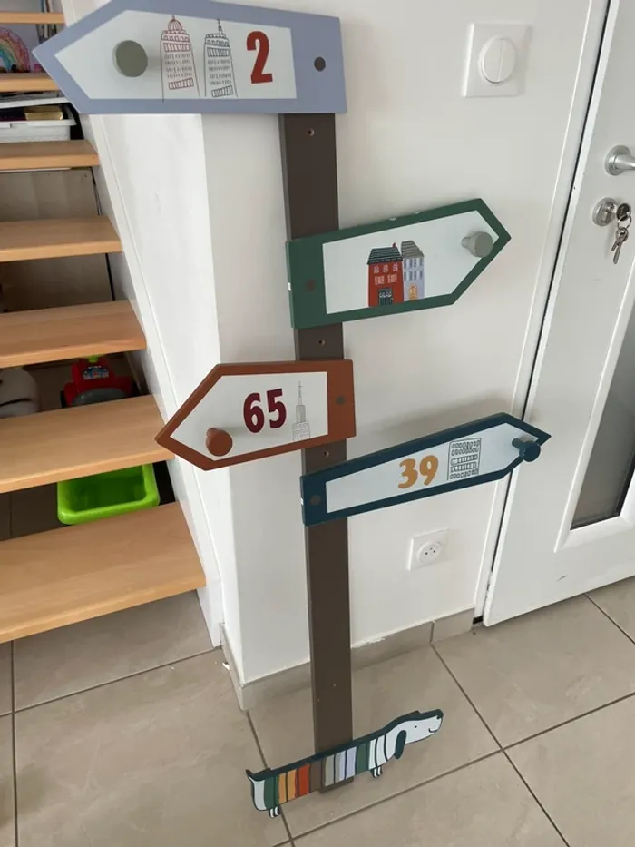 Porte manteaux mural vertbaudet bois