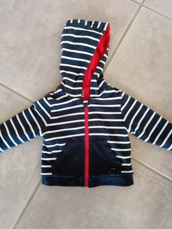 Gilet marinière terre de marin - photo numéro 2
