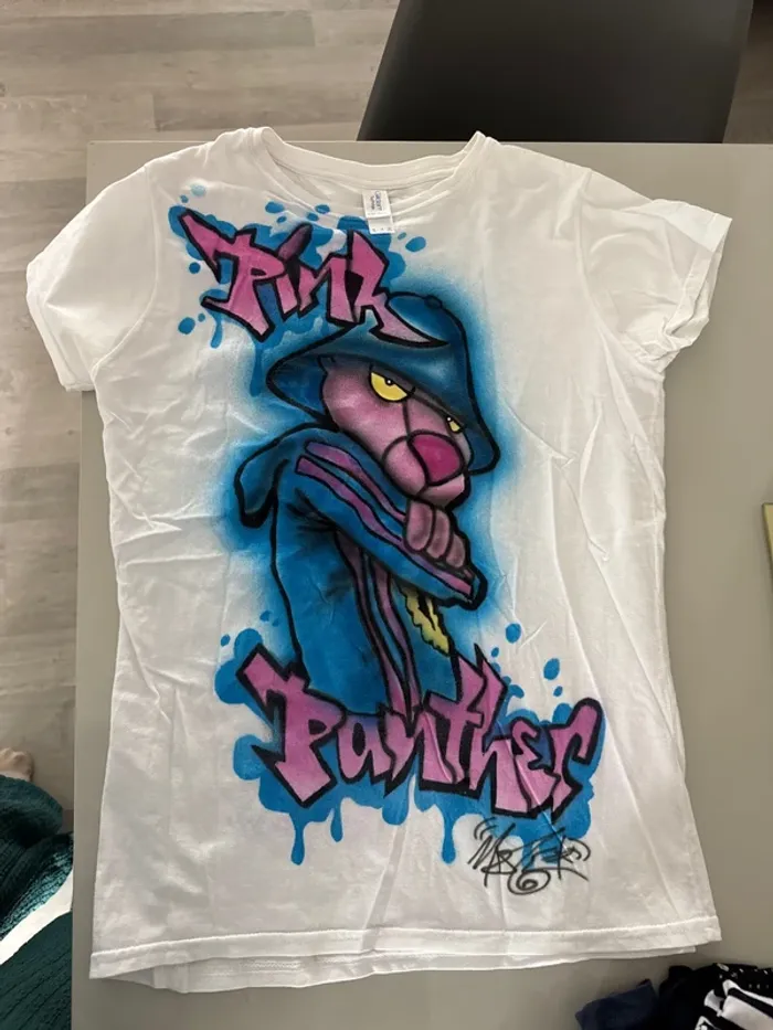 T shirt panthère rose