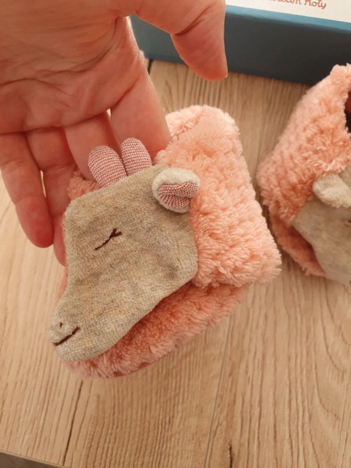 Chaussons girafe 0/6mois Moulin Roty - photo numéro 2
