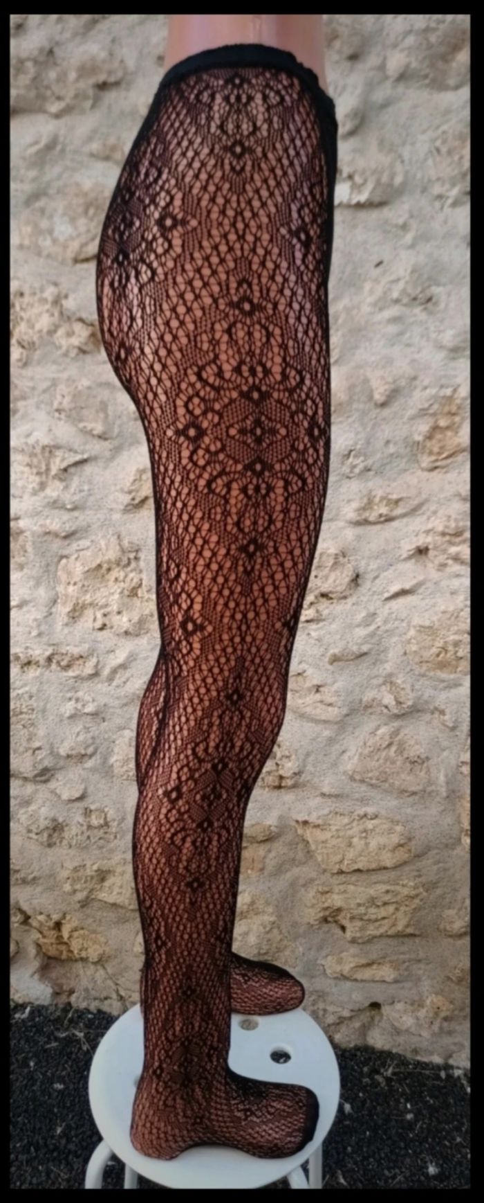 Collant résille motif fantaisie - photo numéro 4
