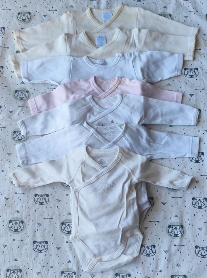 Lot de 7 bodies ML taille 1 mois - photo numéro 2