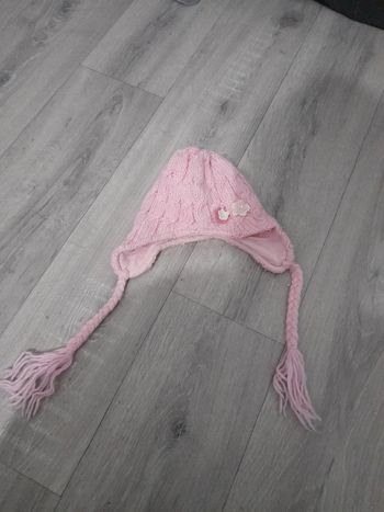 Bonnet fille rose 3/6mois