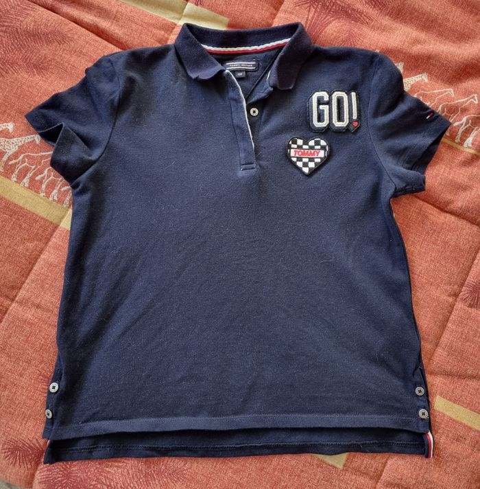 Polo manches courtes tommy hilfiger 7 ans