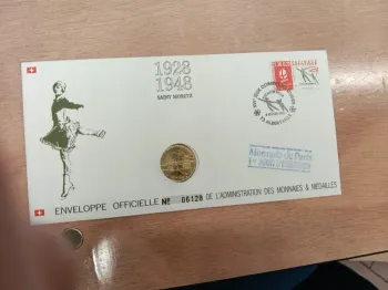 Enveloppe officielle 1928-1948 saint Moritz