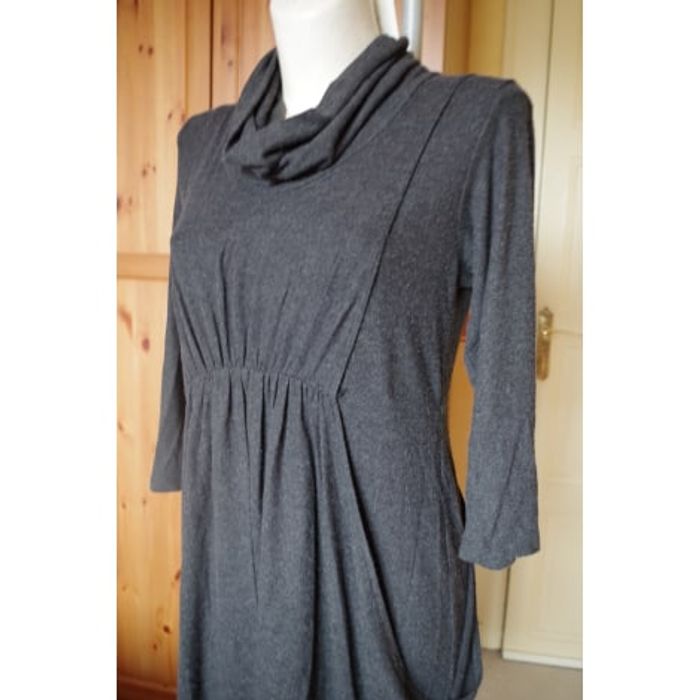 Jensen - ROBE MI-LONGUE  GRISE- Taille 40 - photo numéro 5