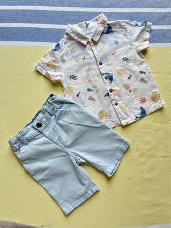 Ensemble chemise + short en jean primark