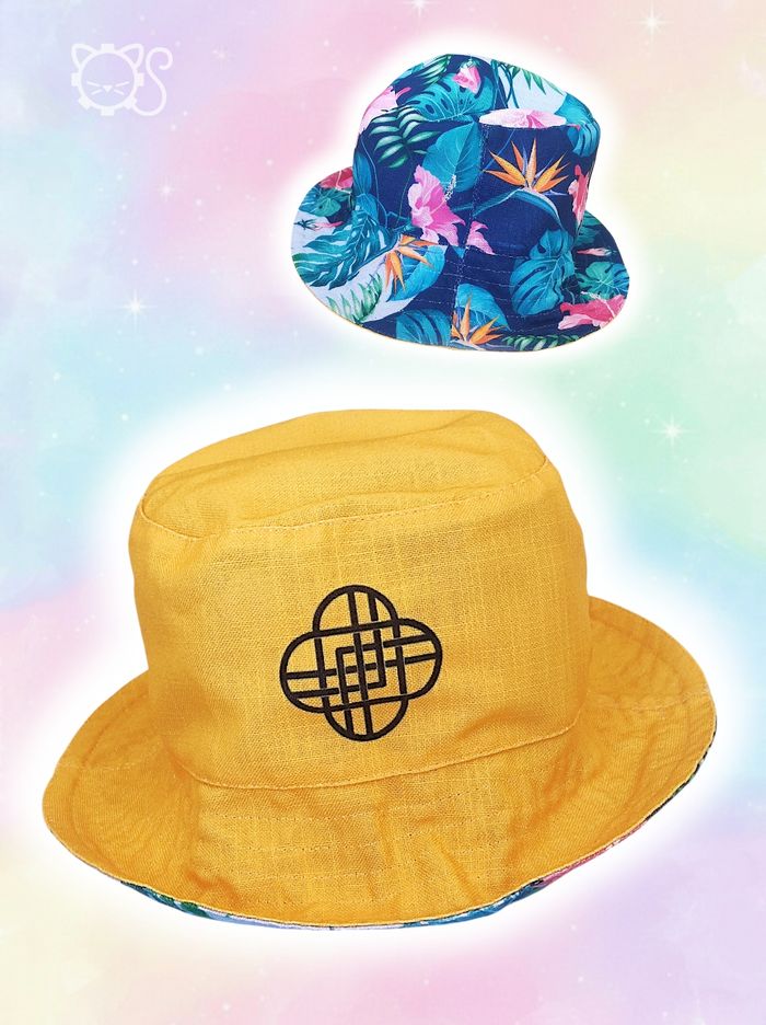 Bob réversible jaune tropical Huntrix / Netflix - 63,5cm - photo numéro 1