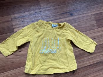 Top jaun manches longues