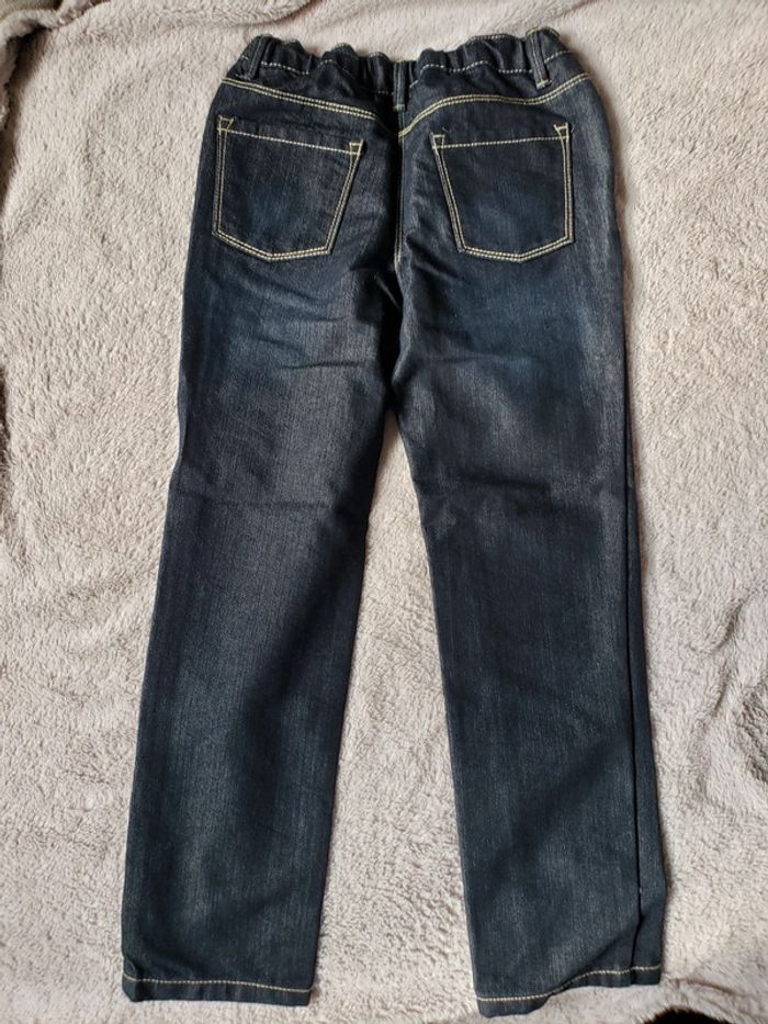 Jean bleu foncé taille 7-8 ans - photo numéro 3