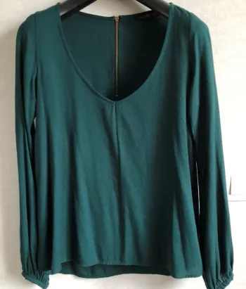 Blouse ZARA vert sapin