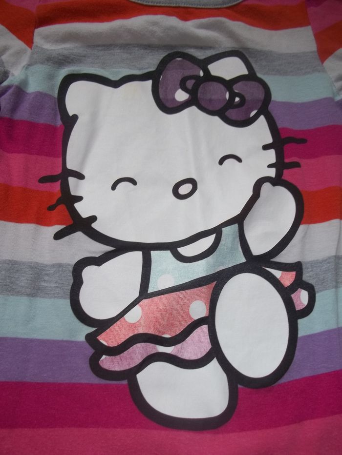 Robe rayures multicolore Hello Kitty (1) 110/116 cm - photo numéro 2