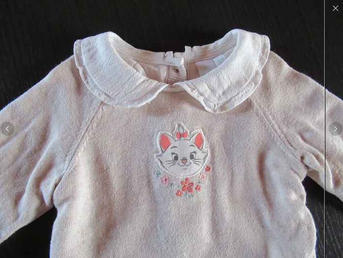 Combinaison longue Marie Aristochats Disney Orchestra fille 1 an / 12 mois - photo numéro 2