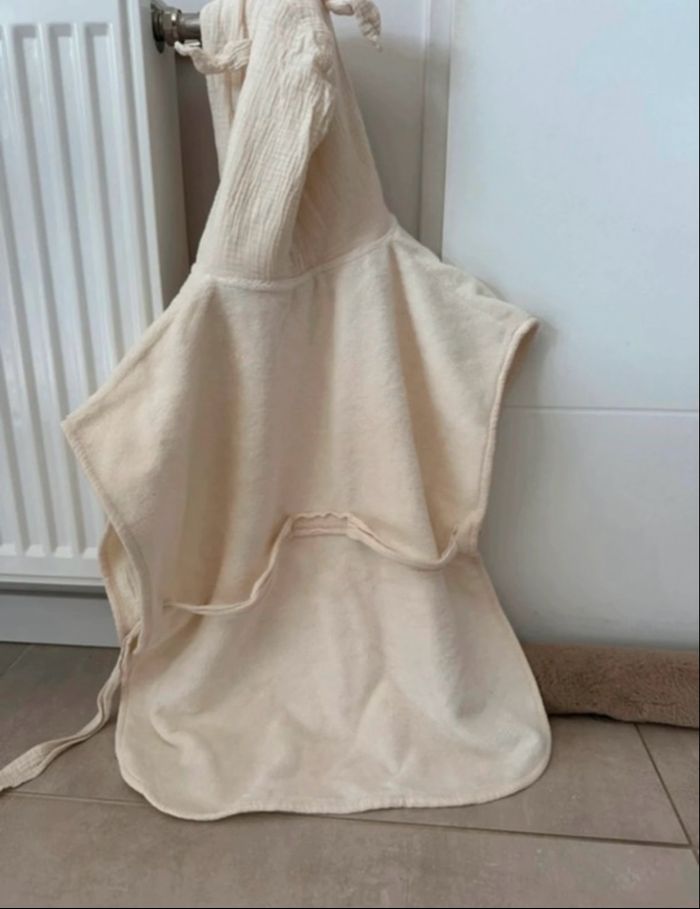 peignoir tout doux et gaze de coton 2/4ans de chez bb&co neuf - photo numéro 5