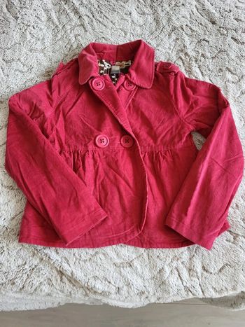 Magnifique veste en velours 11-12 ans Zara Kids rouge framboise