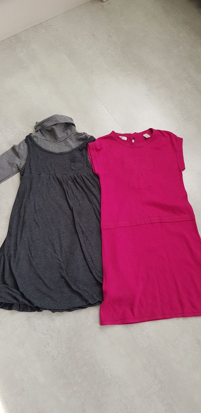 Lot 2 robes okaidi 8 ans