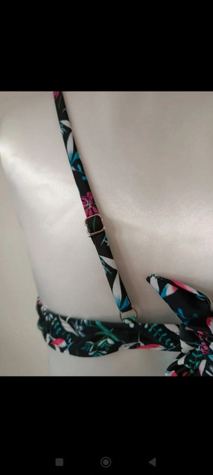Haut maillot de bain 2 pièces fleurie - photo numéro 6