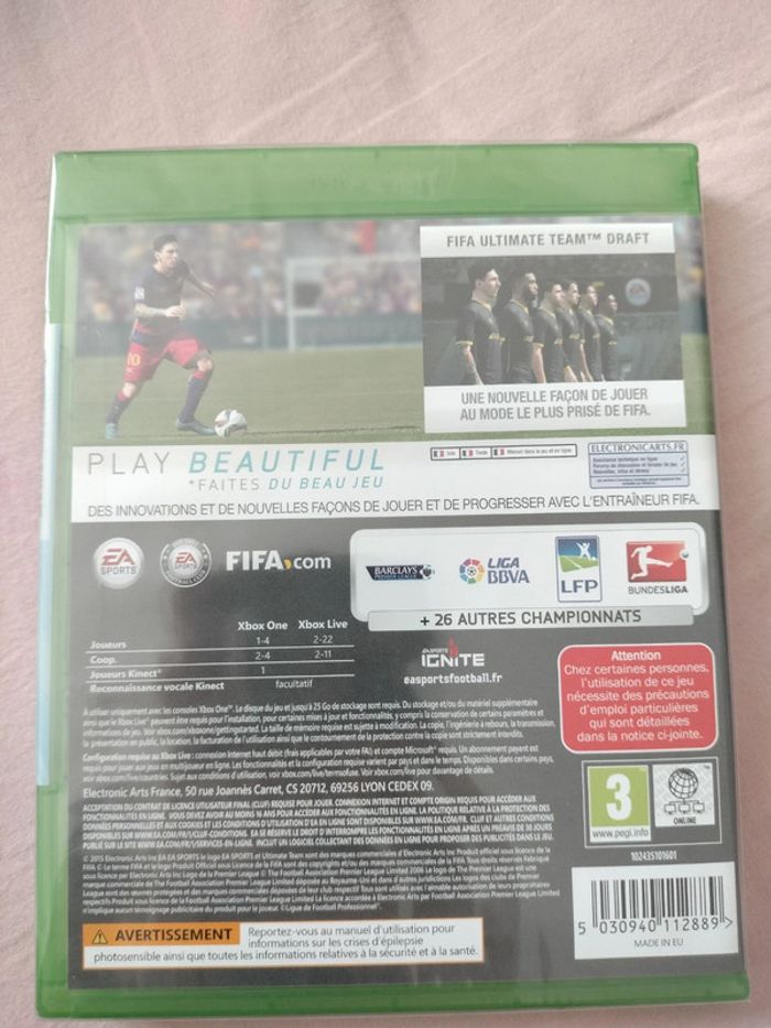Lot FIFA 17 et FIFA 16 Xbox one - photo numéro 3
