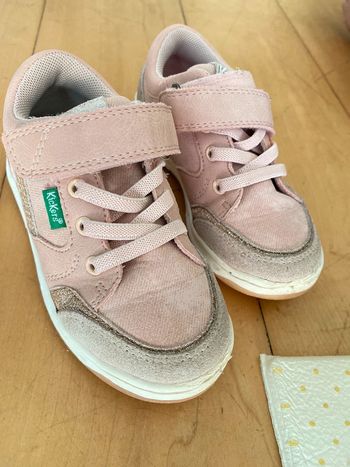 Baskets à scratch Kickers rose - 24